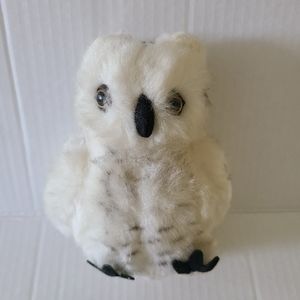 Vintage 1982 Animal World Snow Owl Plush